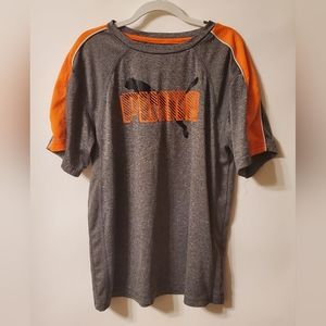Orange And Grey Puma Shirt